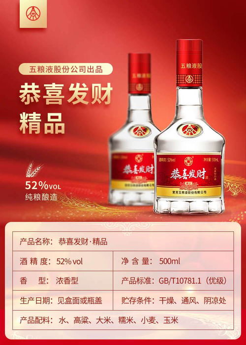 五糧液“恭喜發(fā)財(cái)精品” 濃香經(jīng)典，整箱宴享之選
